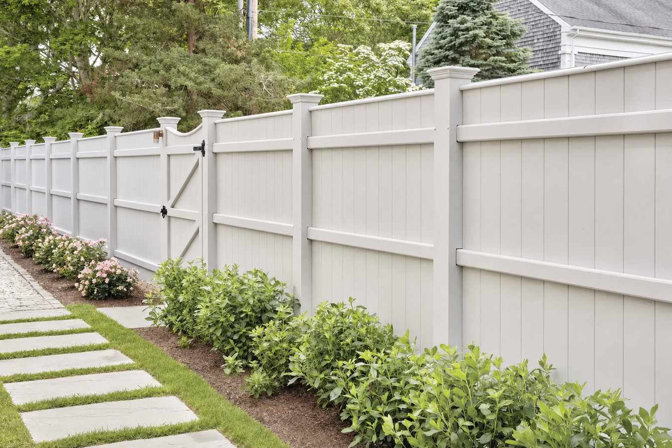 Privacy fence installation
